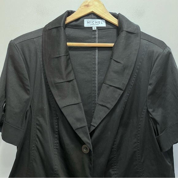 Michel by Michel Antonio Black Blazer Jacket Size 16 - Picture 3 of 9